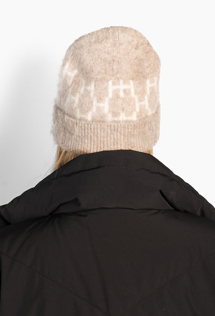 Hést GERA Beanie Light Brown Melange