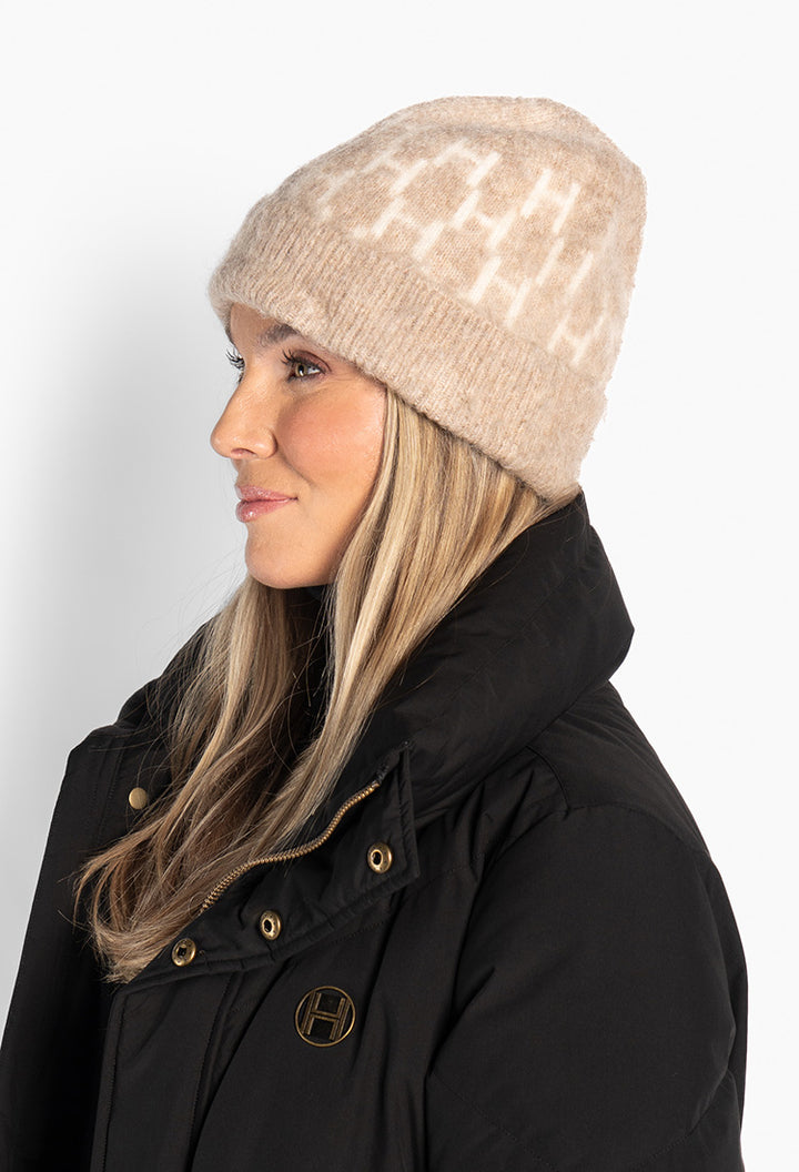 Hést GERA Beanie Light Brown Melange