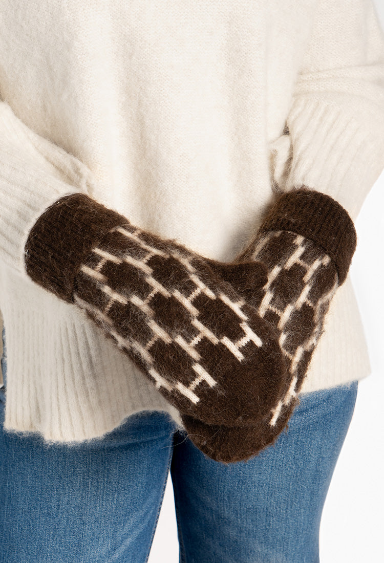 GERA Mittens 6002 Dark Earth