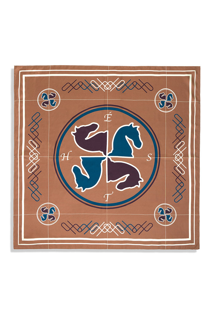Annie Silk Scarf Large Thrush