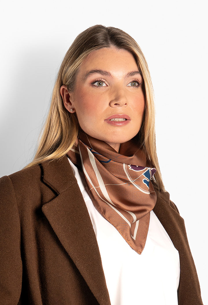 Annie Silk Scarf Small Thrush