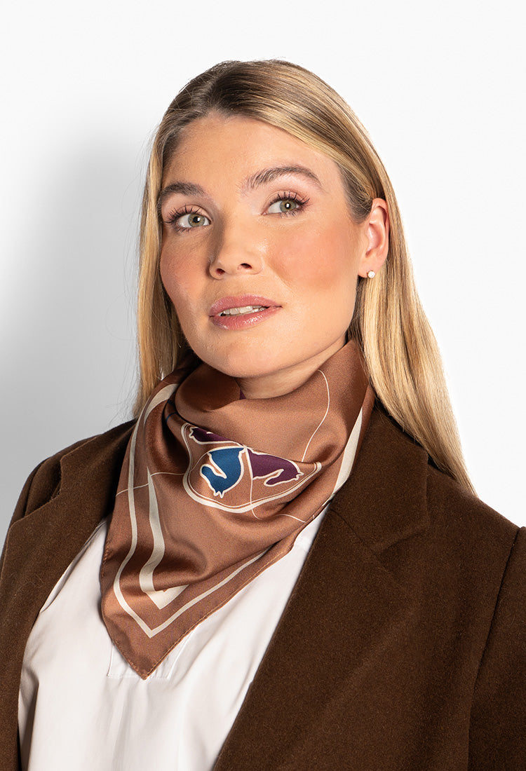 Annie Silk Scarf Small Thrush