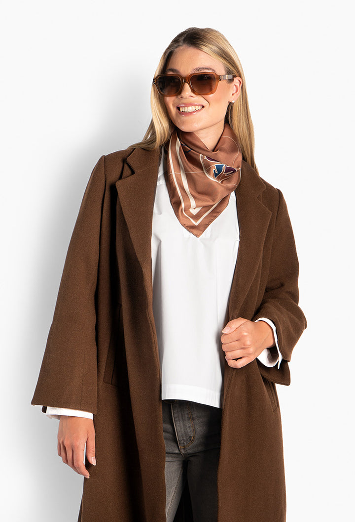 Mathea Coat Dark Earth
