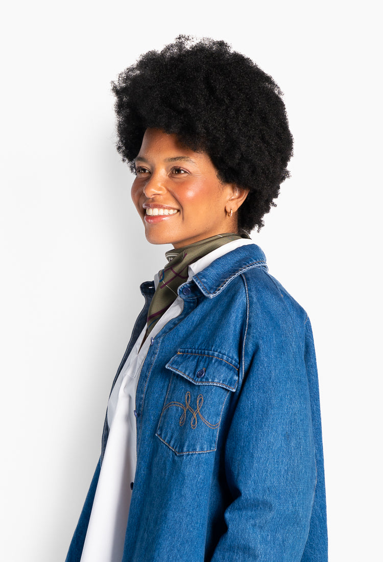 Kylie Blue Shirt Medium Wash Denim
