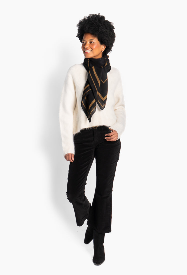 Dorthea Scarf Jet Black