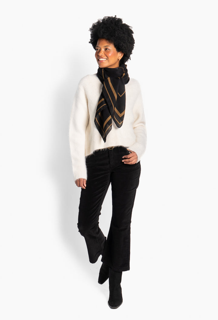 Dorthea Scarf Jet Black