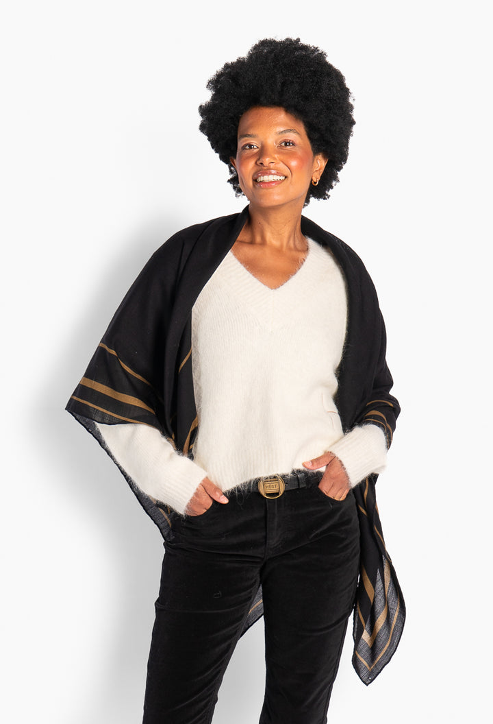 Dorthea Scarf Jet Black