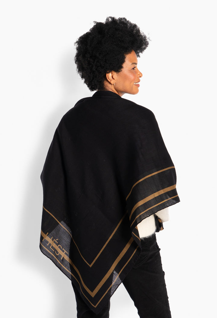Dorthea Scarf Jet Black