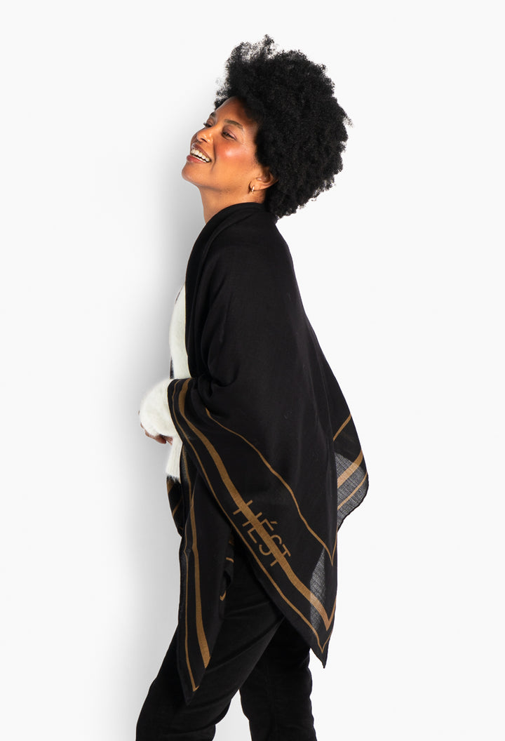 Dorthea Scarf Jet Black