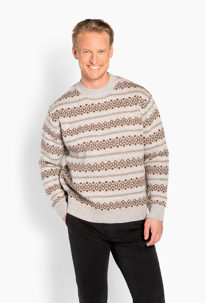 Esben Isle Sweater Grey Melange