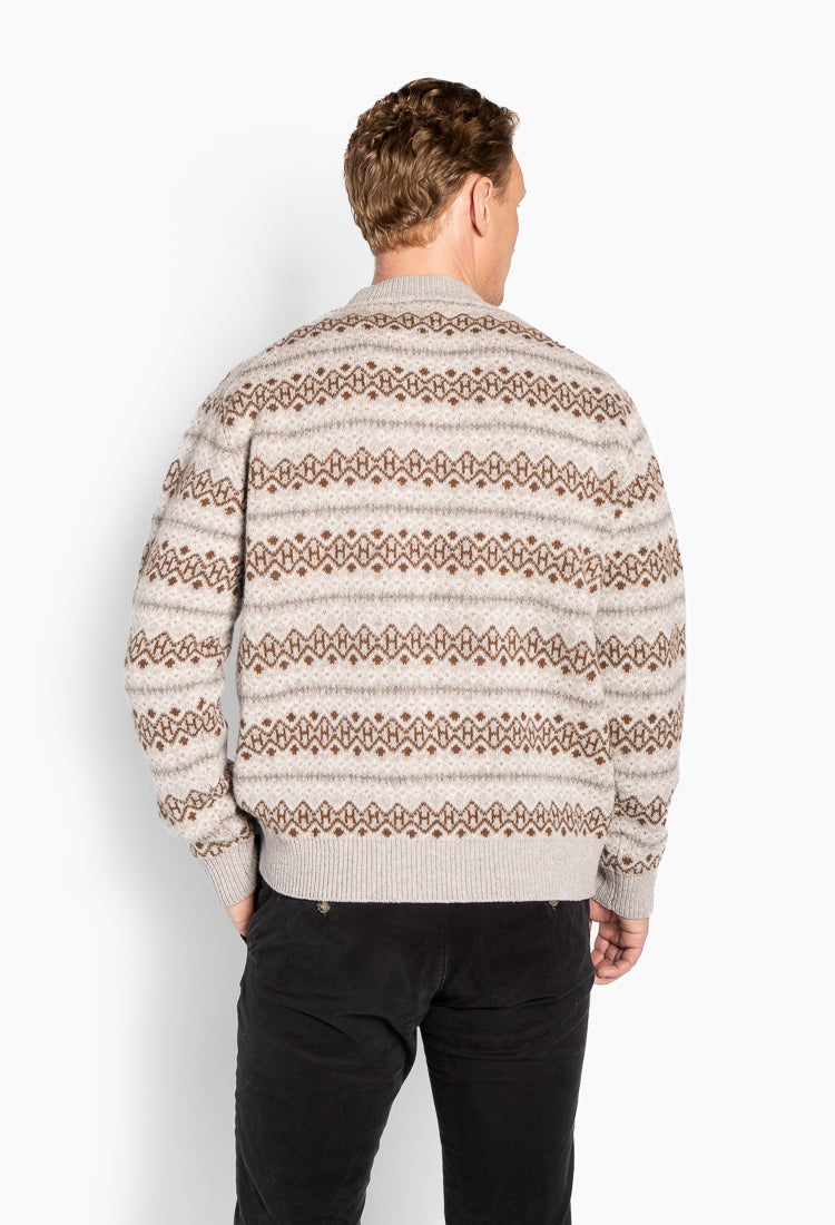 Esben Isle Sweater Grey Melange
