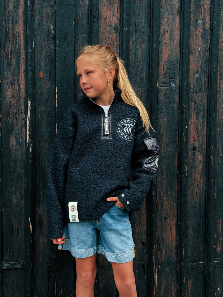 CAYA NINI HALF ZIP Kids Navy