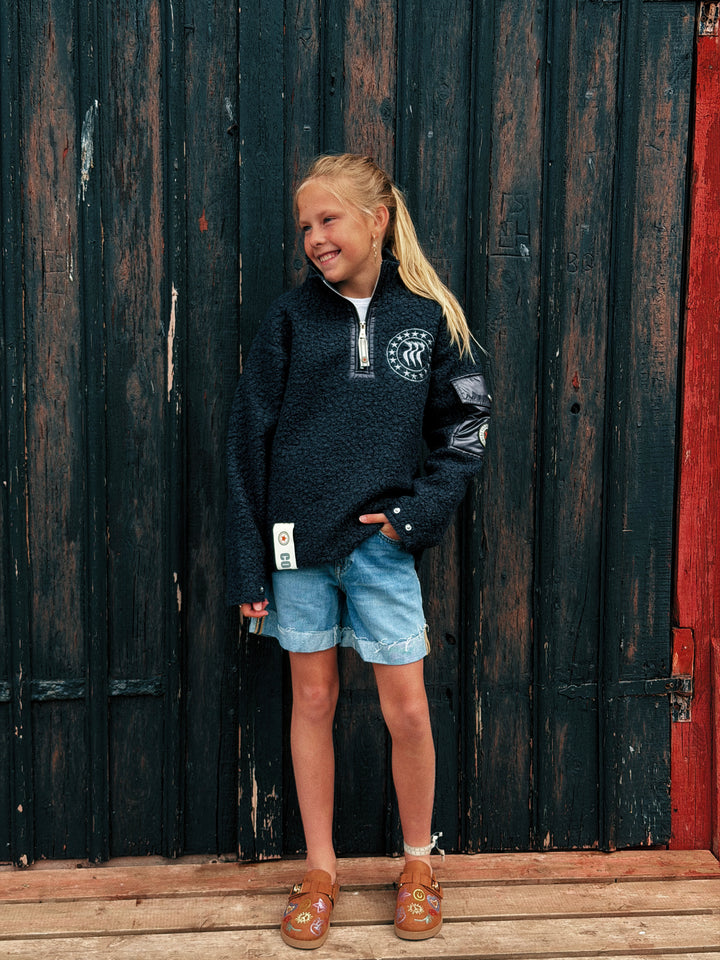 CAYA NINI HALF ZIP Kids Navy