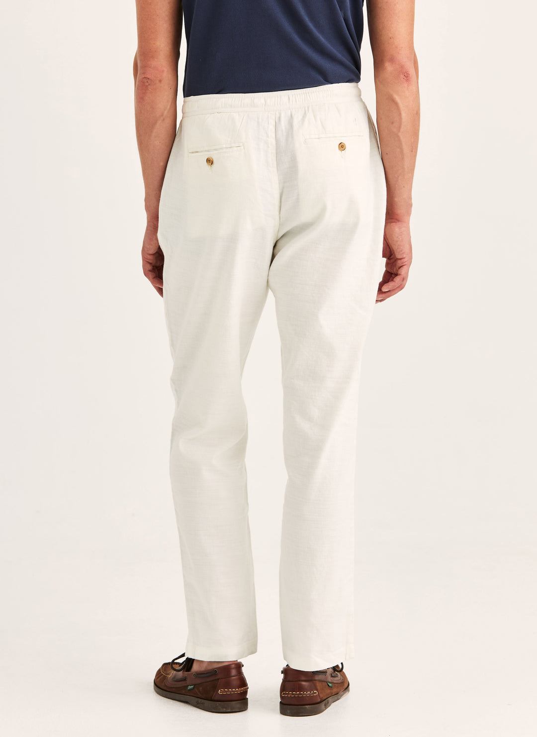 Morris Fenix Linen Trouser 02 Off White