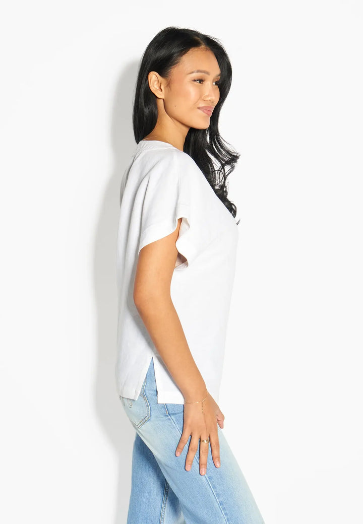 HÉST Simone Top White Alyssum