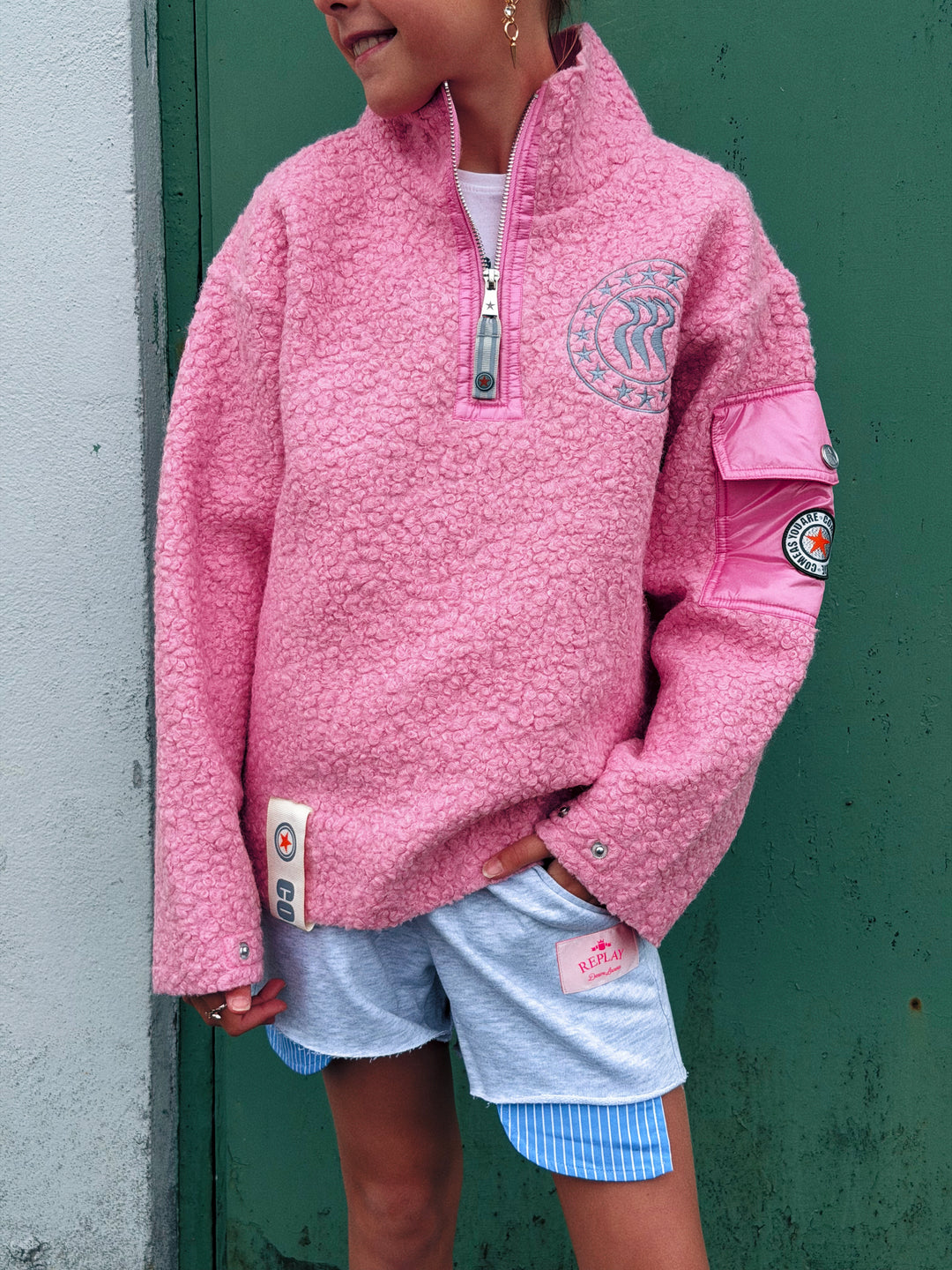 CAYA NINI HALF ZIP Kids Pink