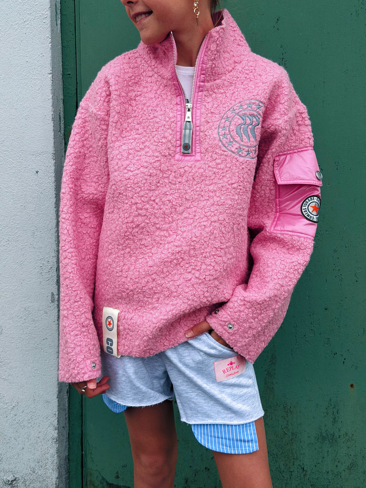 CAYA NINI HALF ZIP Kids Pink