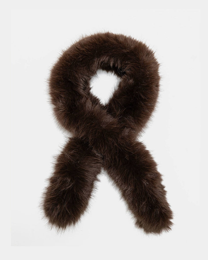 Anais Neck Scarf Brown