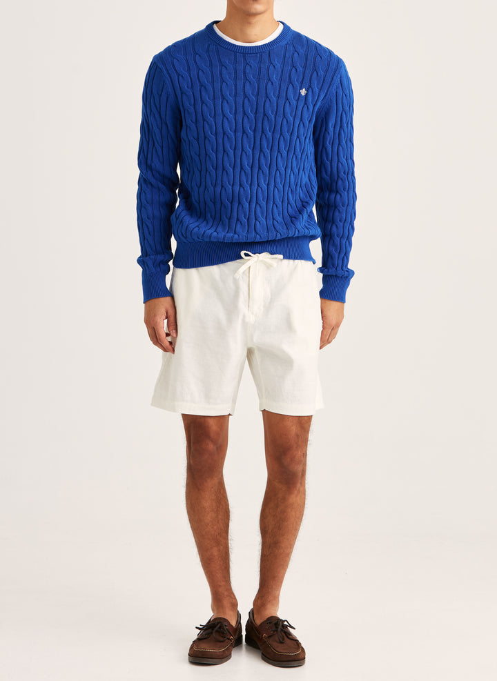 Morris Fenix Linen Shorts 02 Off White