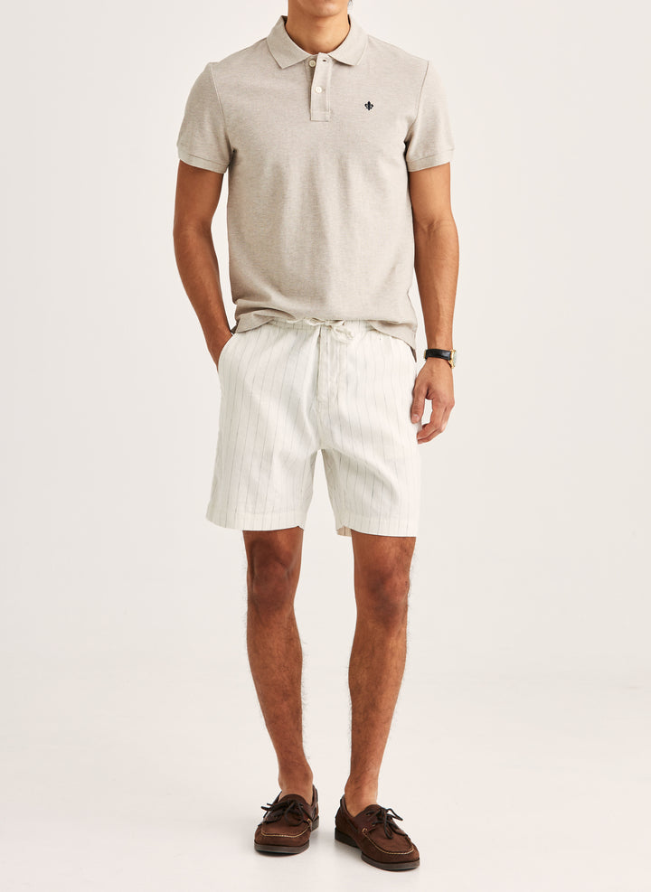 Morris Fenix Linen Shorts 03 Off White