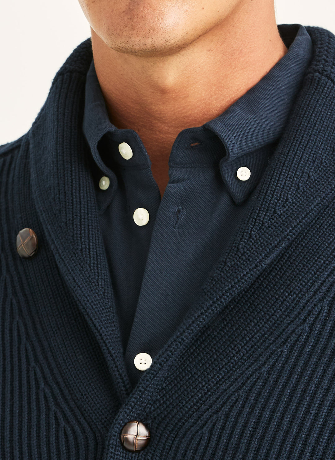 Morris Brayden Shawl Cardigan Navy