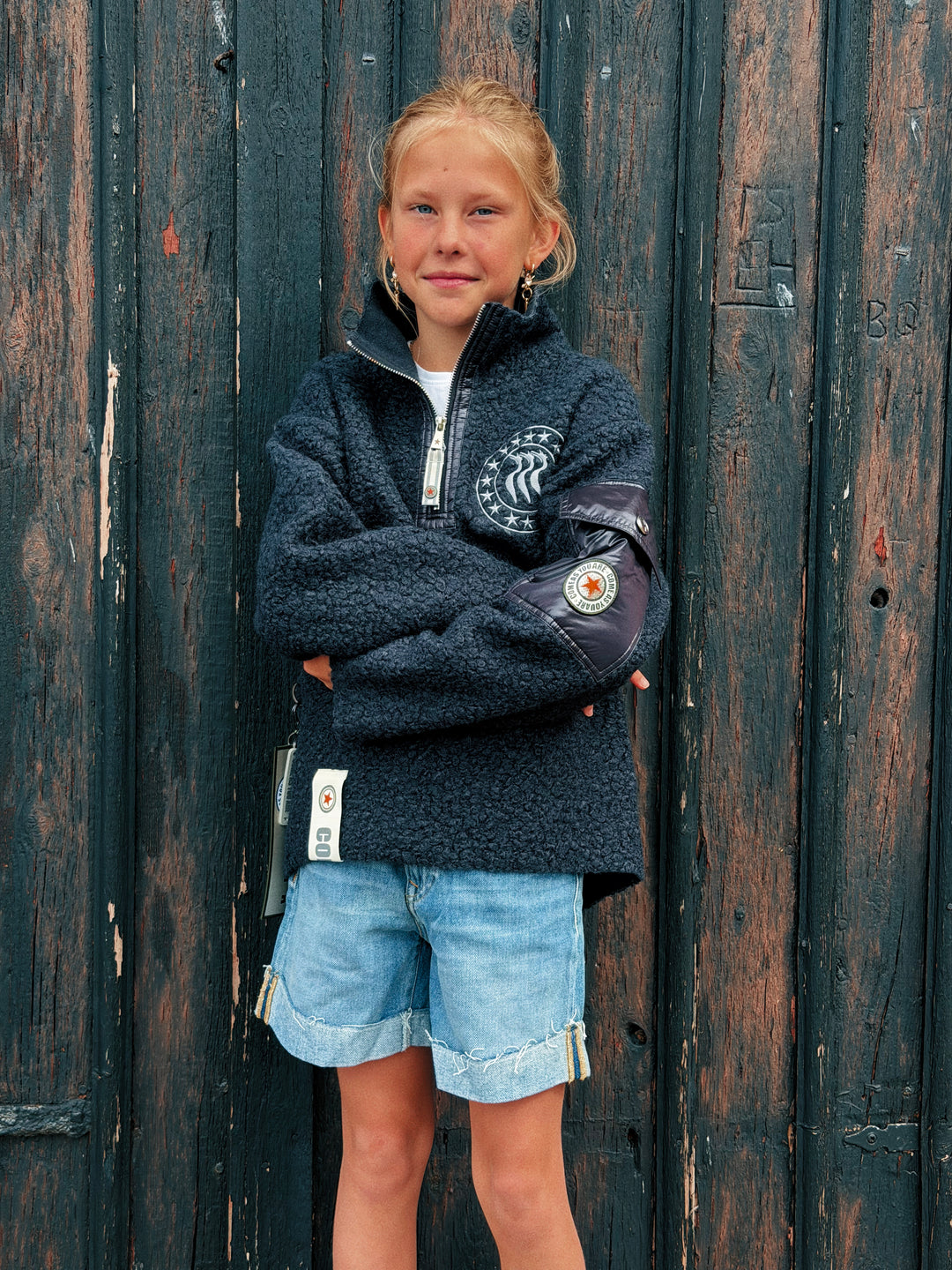CAYA NINI HALF ZIP Kids Navy