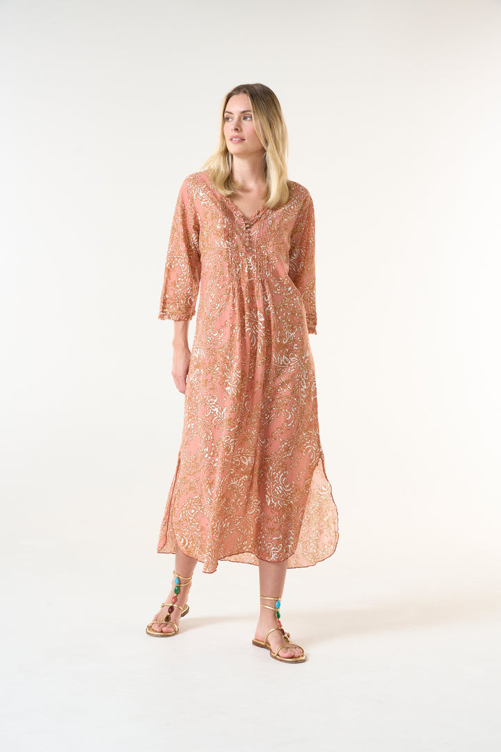 ONE SEASON COSTA BRAVA BLUSH MIDDY POPPY