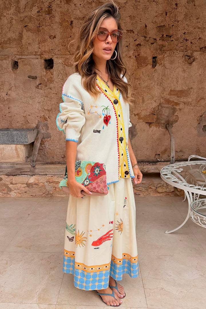 Never Fully Dressed Cream Celestial Martha Cardigan