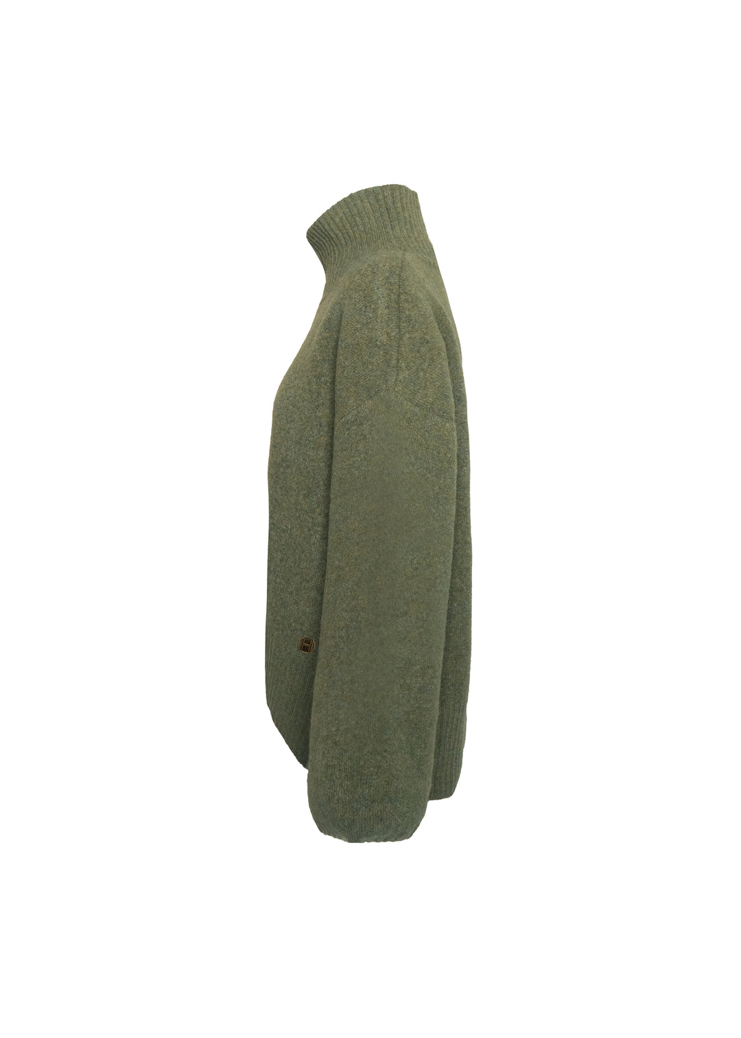 Hést Patch Short Sweater Winter Moss