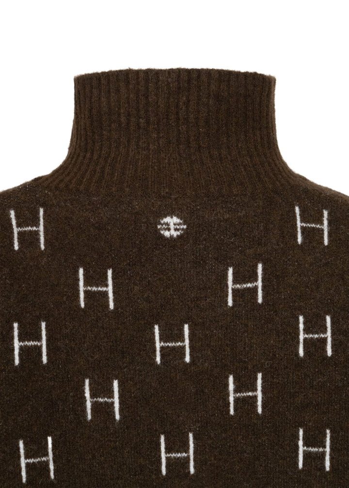 Hést FAM Short Sweater Dark Earth