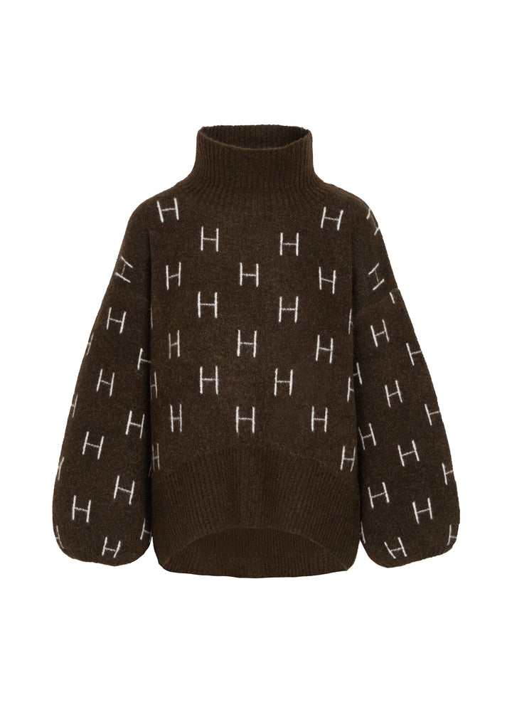 Hést FAM Short Sweater Dark Earth