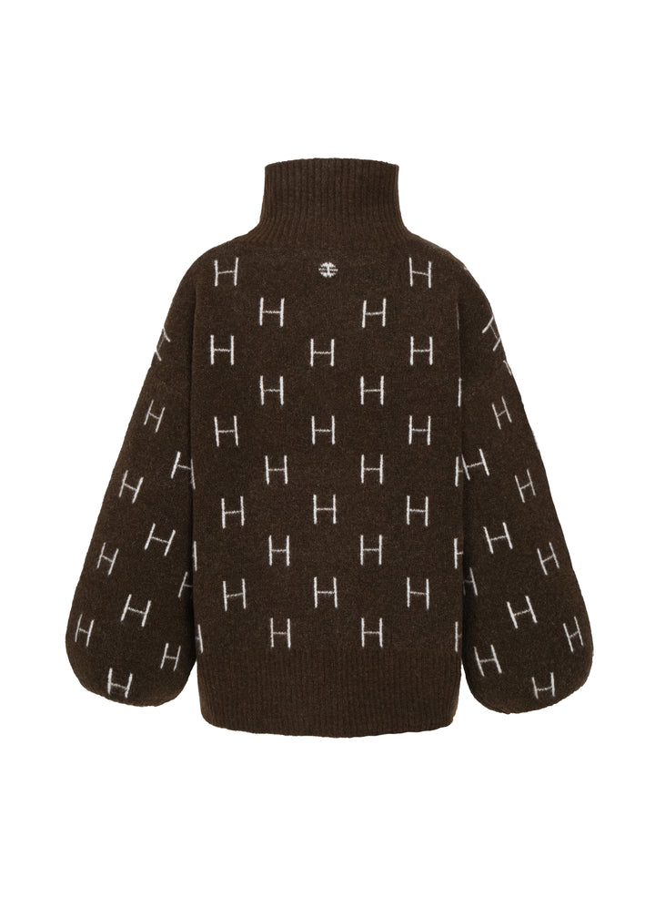 Hést FAM Short Sweater Dark Earth