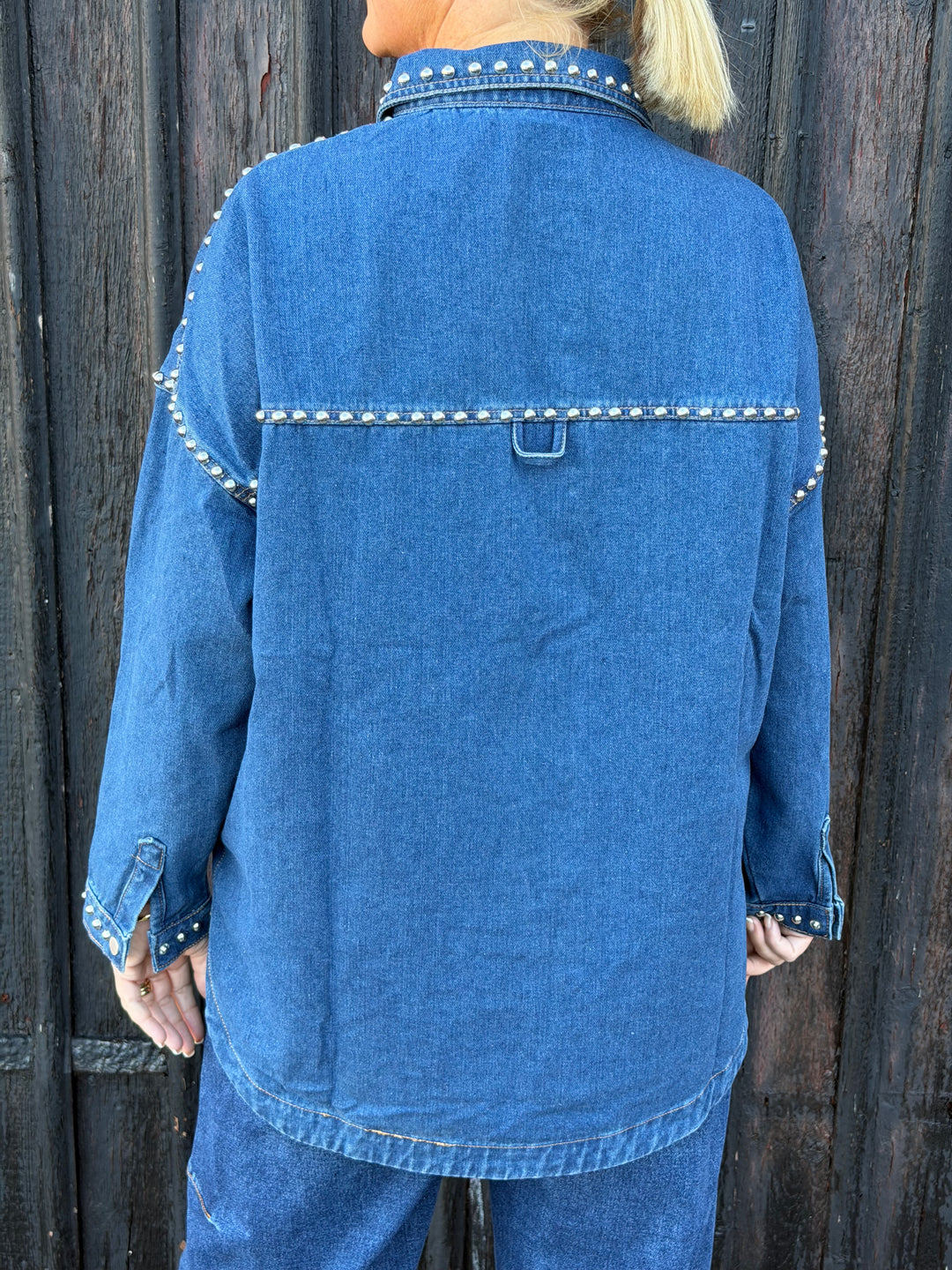 miss goodlife Denim Blouse Studs