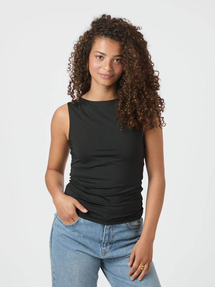 Neo Noir ditty Jersey Top Black