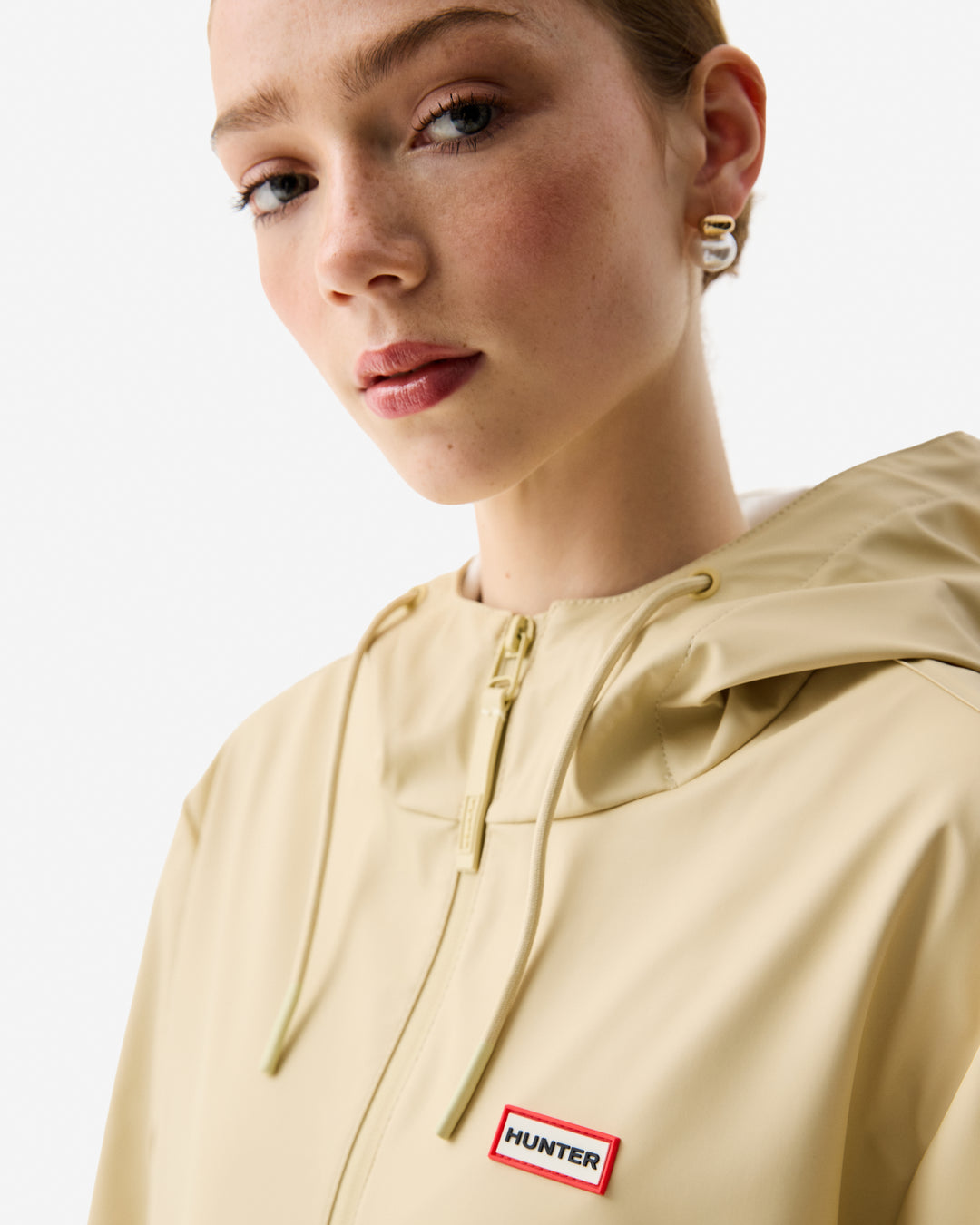 Hunter Andrea Raincoat Gravel