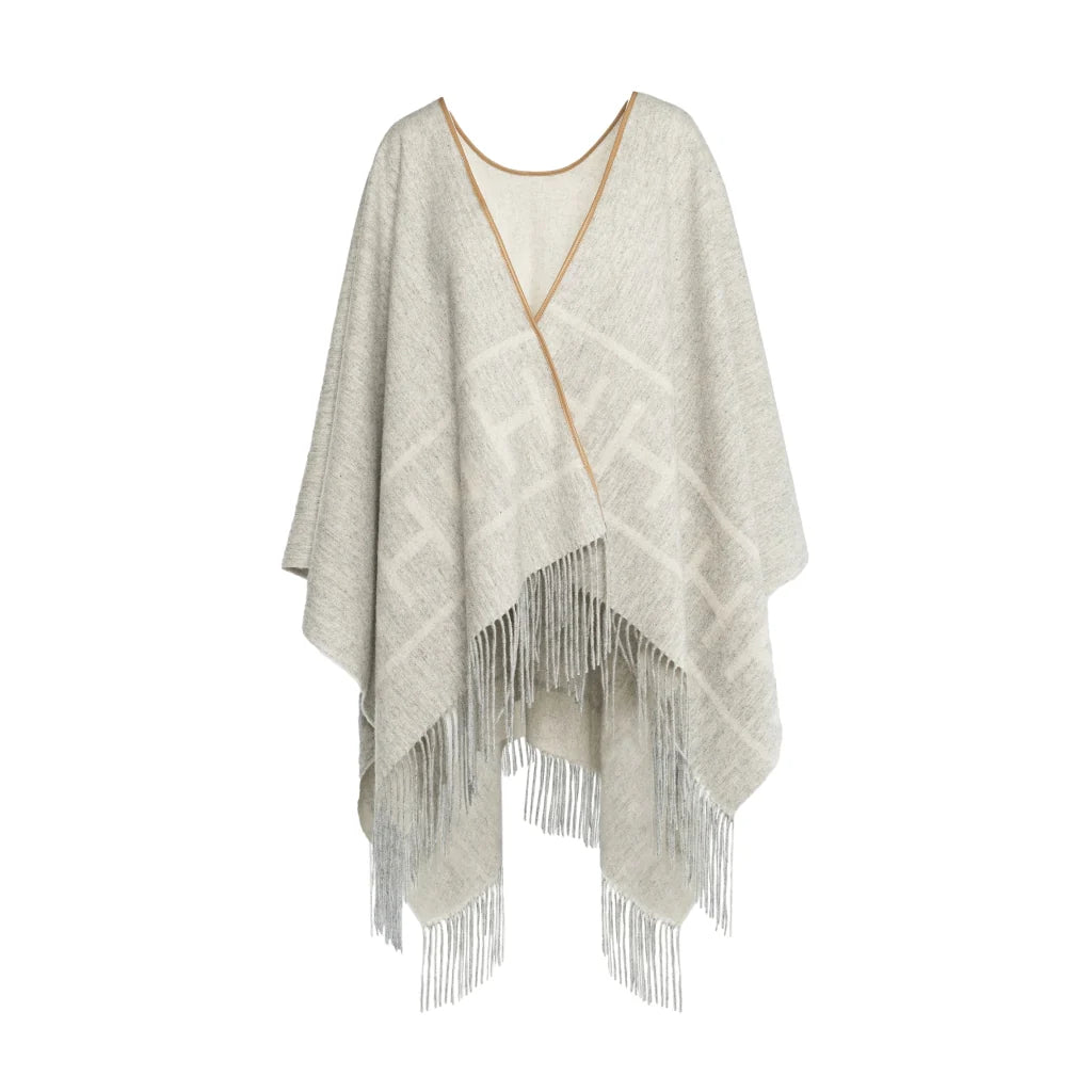 LONDON SHAWL GREY MELANGE