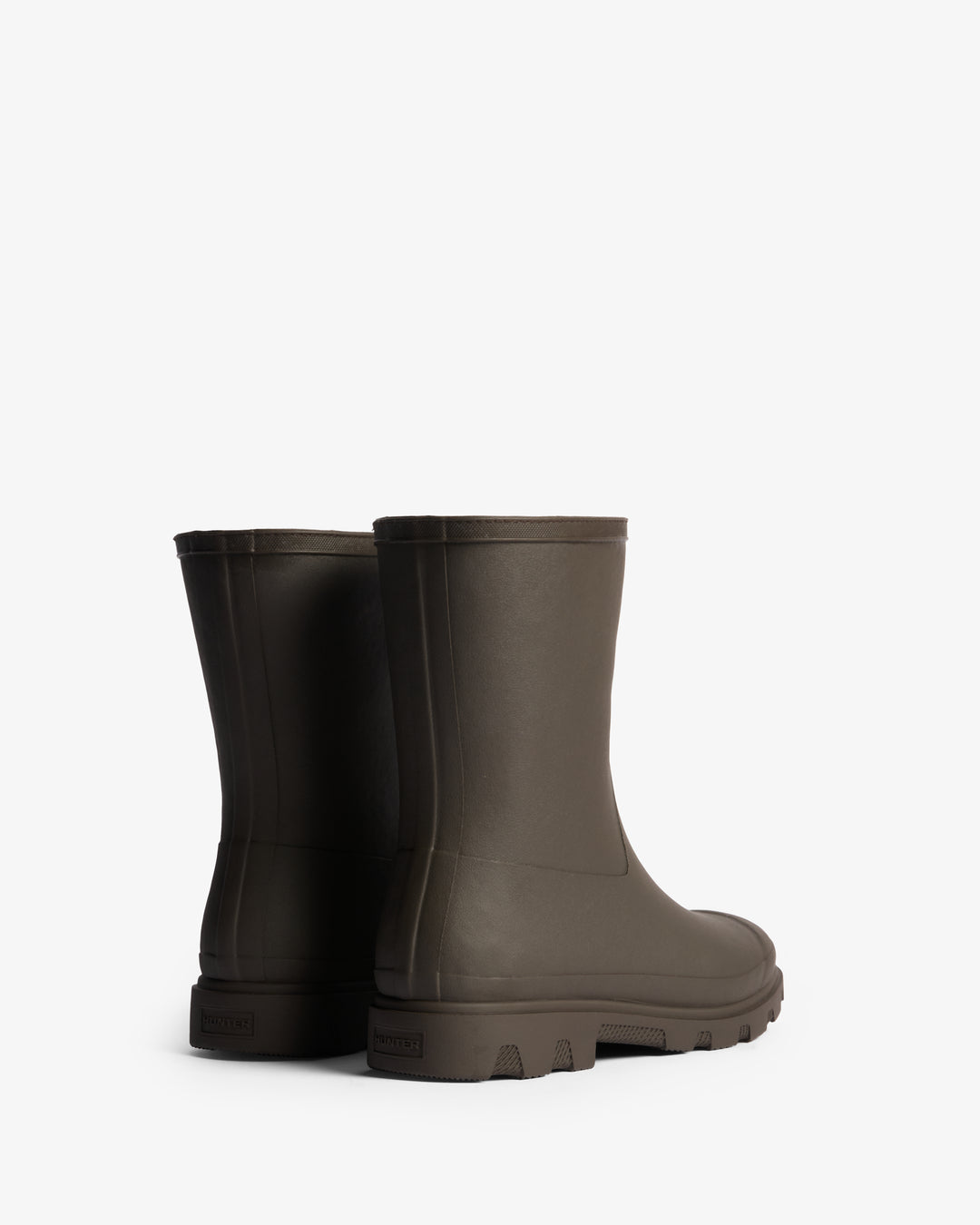 Hunter Unisex Downpour Short Boot Chocolate Brown
