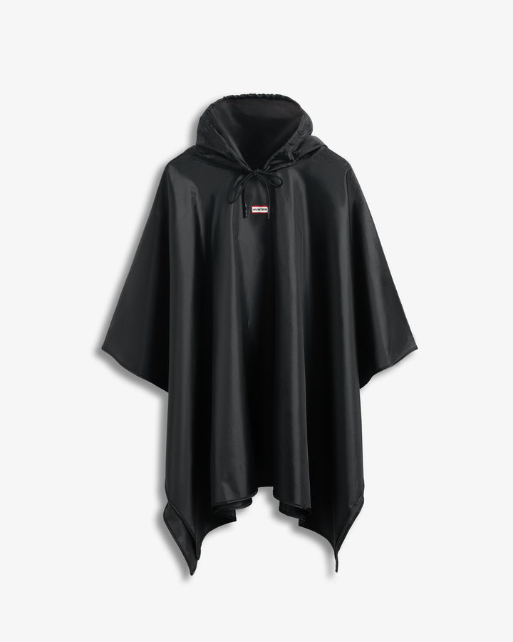 Hunter Packable Poncho Black