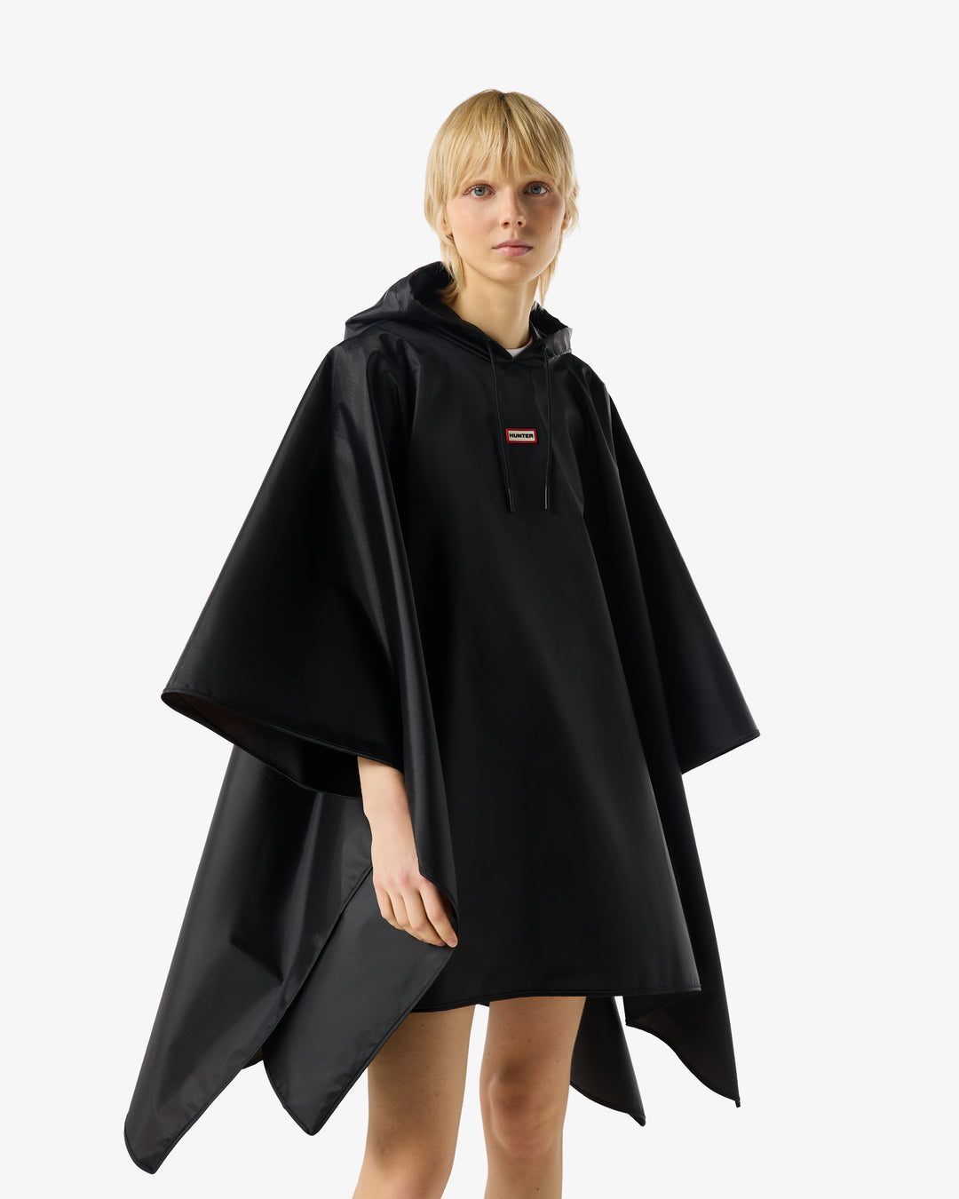 Hunter Packable Poncho Black
