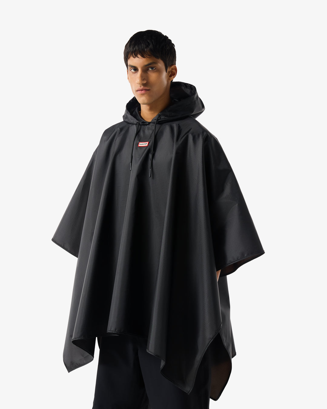 Hunter Packable Poncho Black