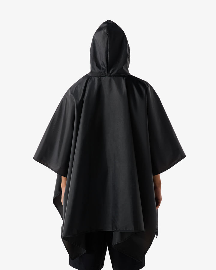 Hunter Packable Poncho Black
