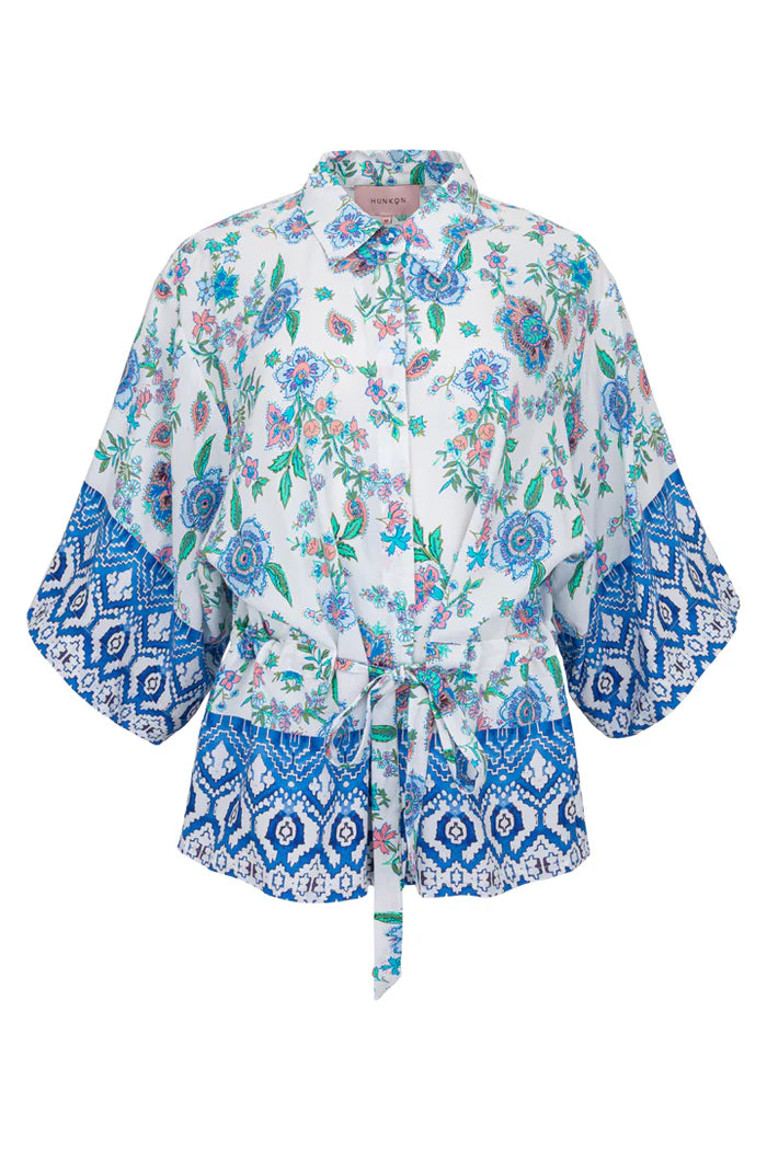 HUNKQN HELENE SHIRT BLUE