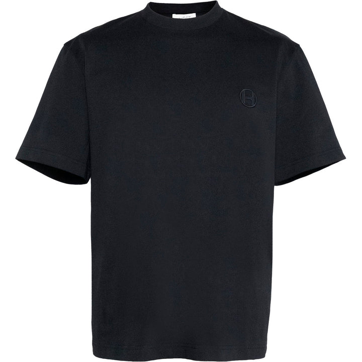 Hést ELMO T-Shirt Chest Small Logo Oversized Jet Black