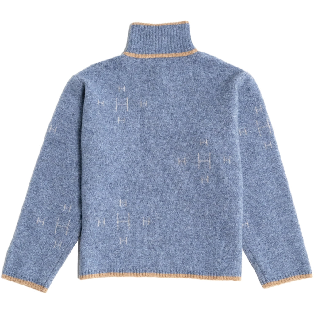 HÉST IBEN HALF-ZIp Faded Denim