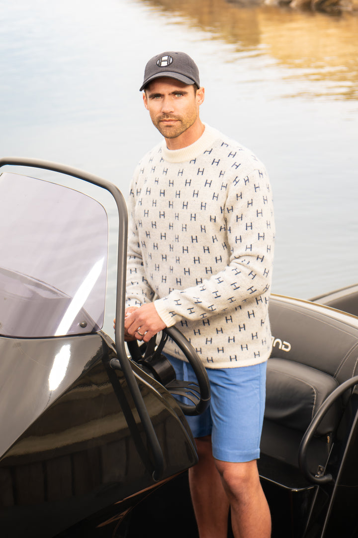 HÉST Frank Knitted Sweater White Alyssum