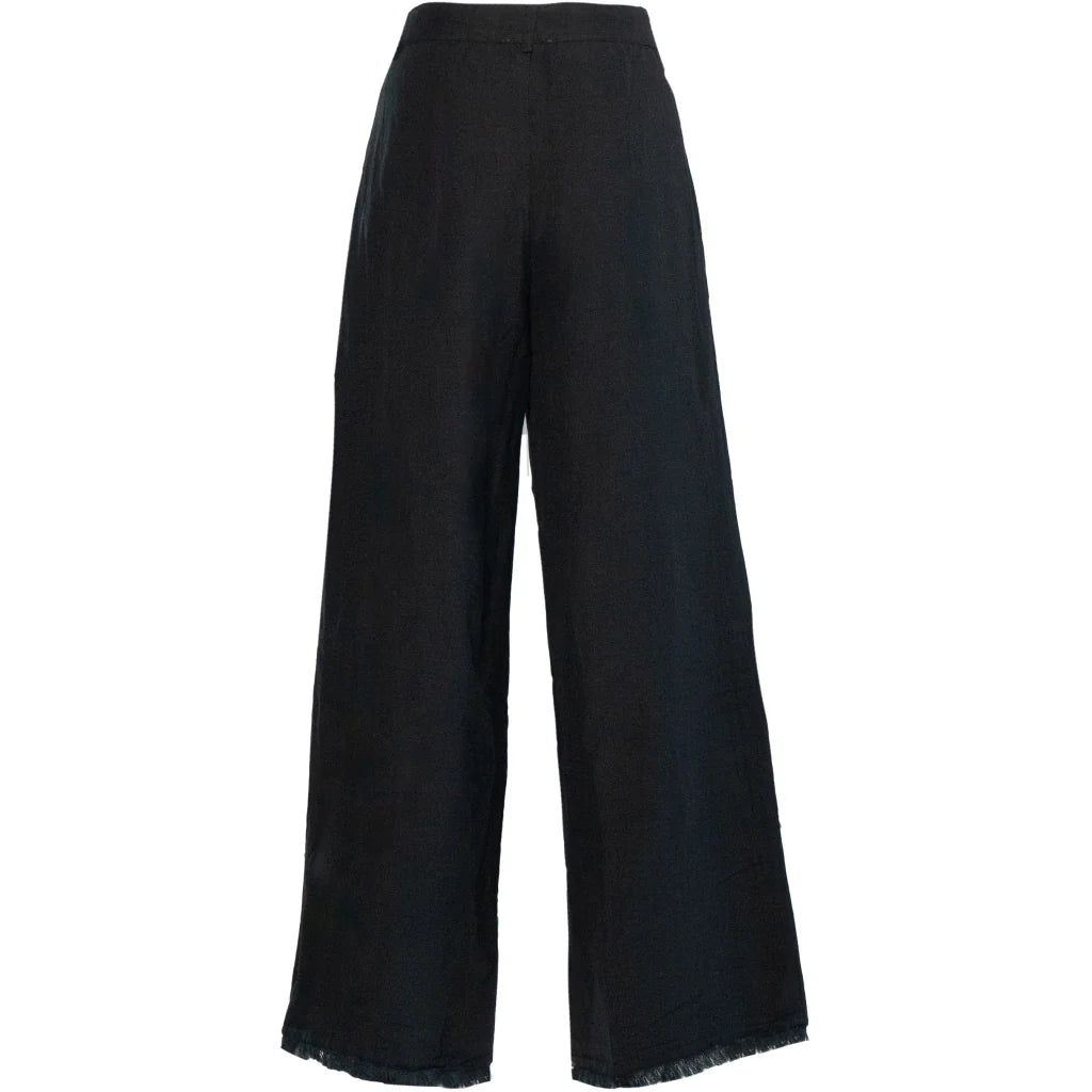 HÉST LILA LINEN TROUSERS BLACK