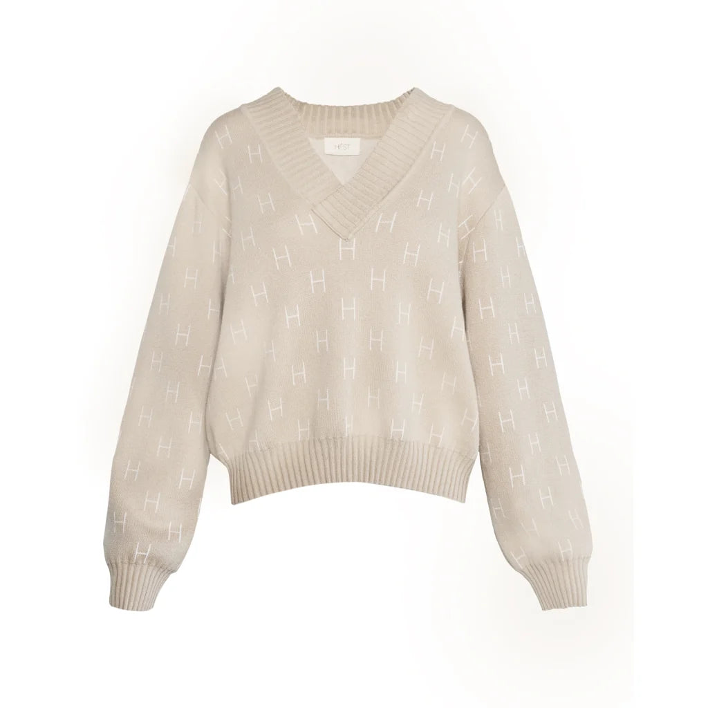 HÉST LINDA SWEATER LIGHT BEIGE