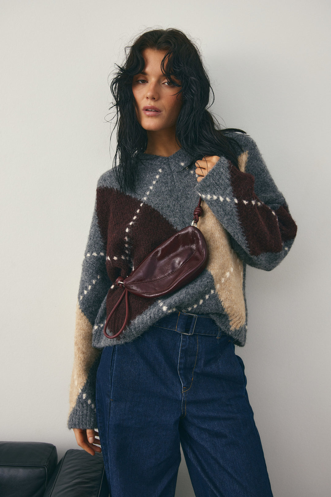 Noella Lai Knit Medium Grey Melange