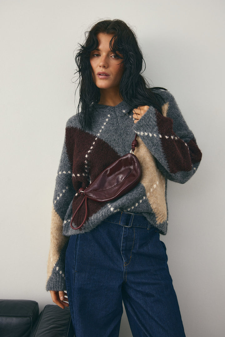 Noella Lai Knit Medium Grey Melange