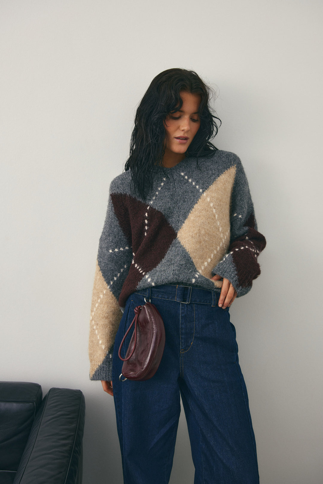 Noella Lai Knit Medium Grey Melange